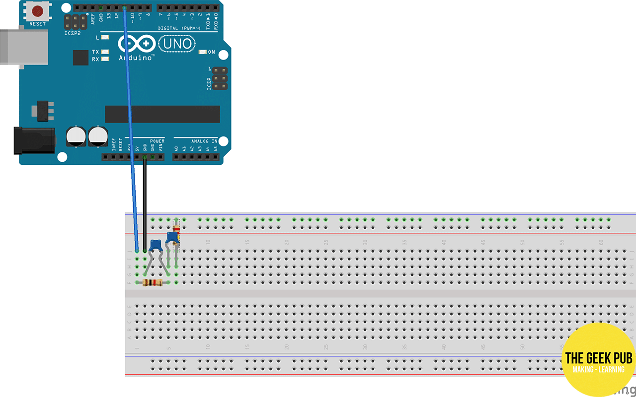 将Arduino Uno连接到面包板