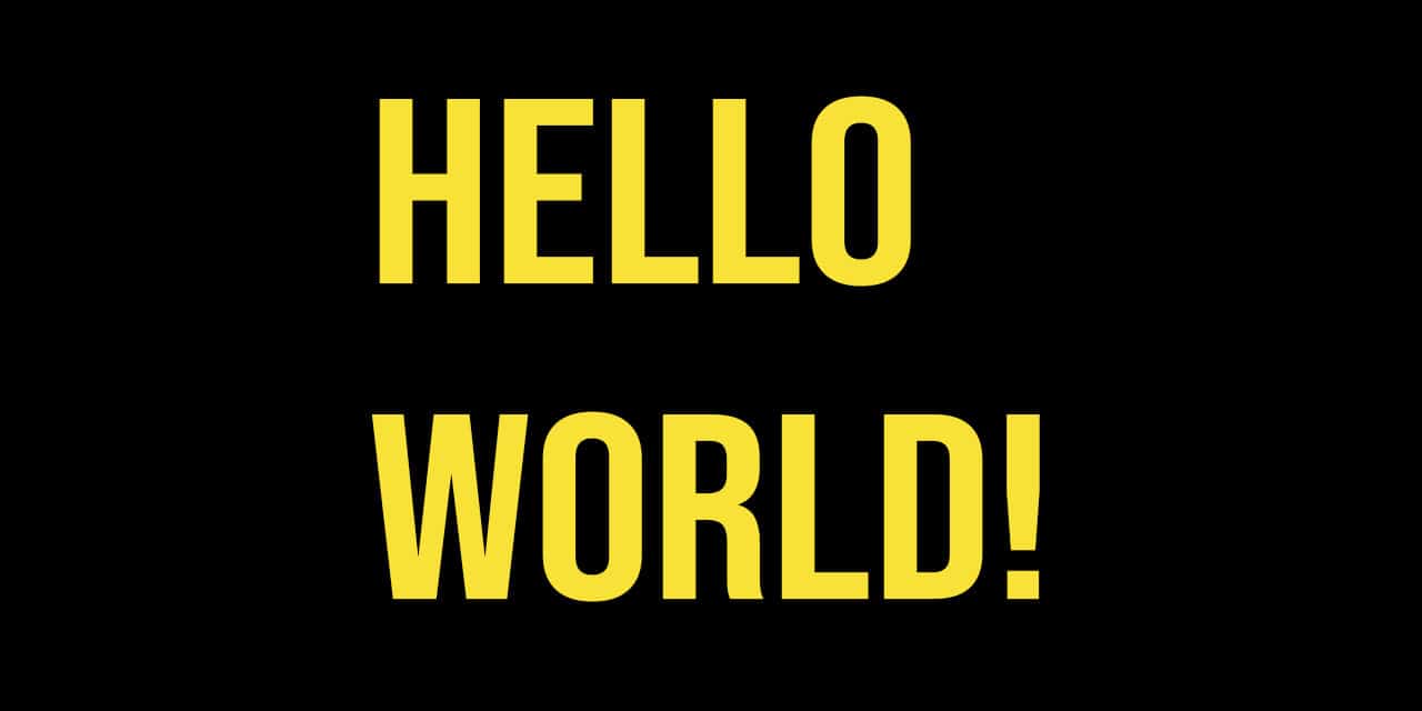 Arduino基础版:Hello World!